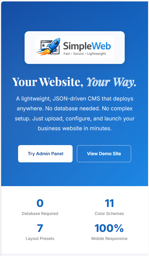 SimpleWeb CMS 2