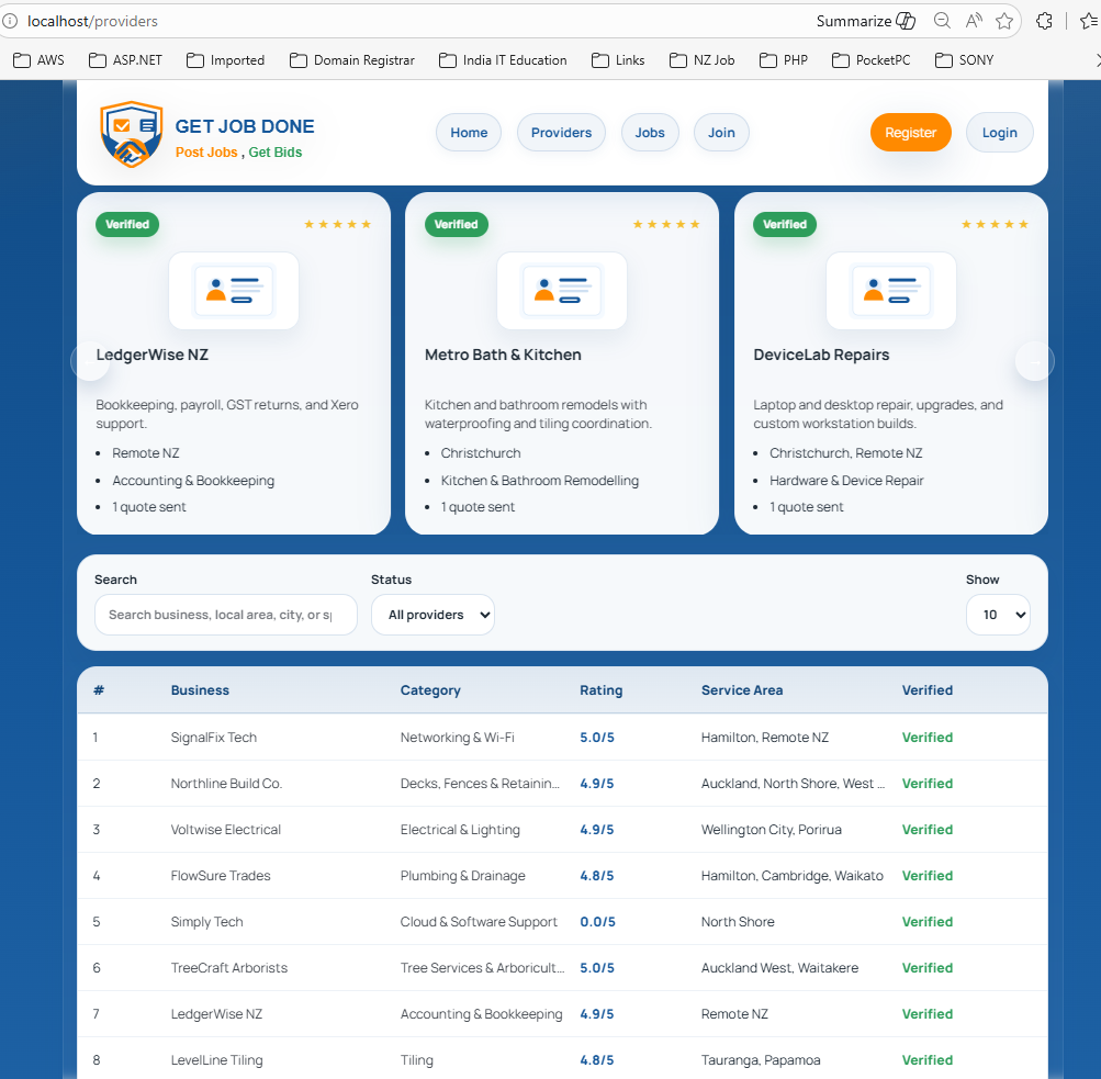GetJobDone - Jobs and Services Matching 2
