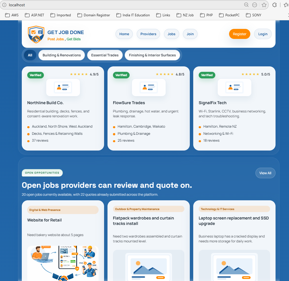 GetJobDone - Jobs and Services Matching 3